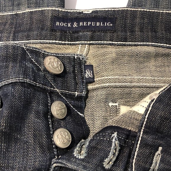 Rock & Republic Distressed Relaxed Fit Jeans - Picture 5 of 6